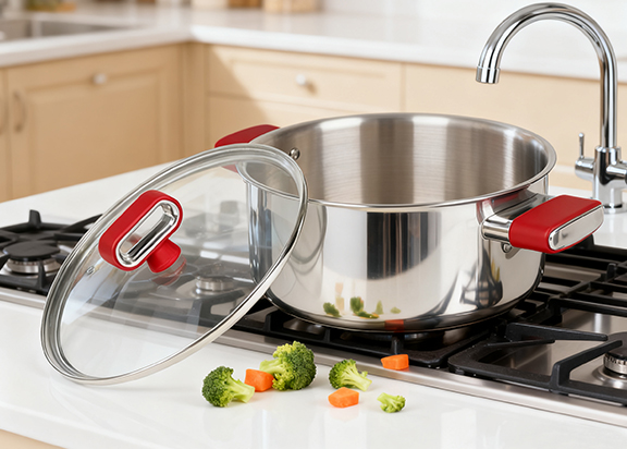 وعاء من الفولاذ المقاوم للصدأ