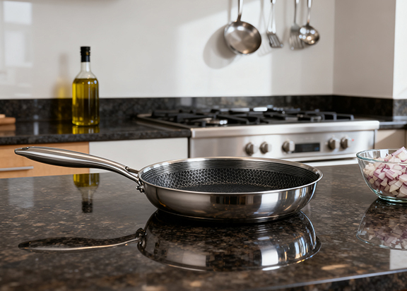 مقلاة شواء من الفولاذ المقاوم للصدأ